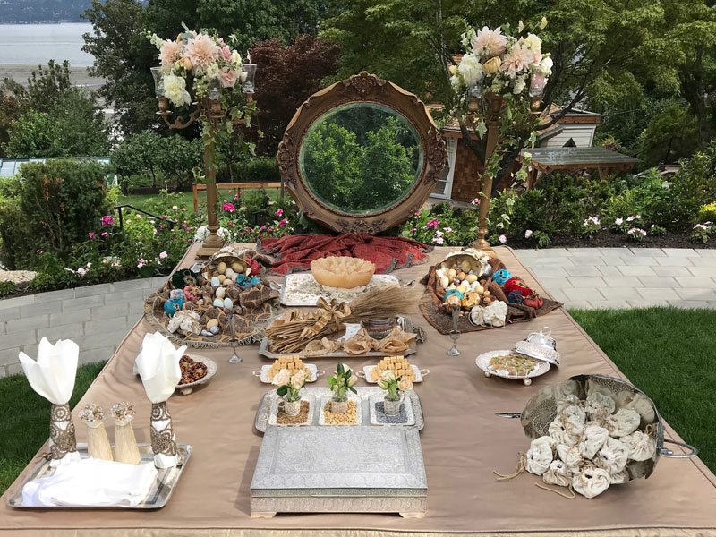 Outdoor Sofreh for Marriage Ceremony