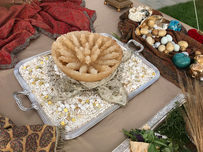 bowl of crystal sugar, known as kaseh nabat