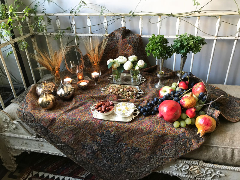 sofreh symbols of light, love, joy, good fortune, abundance and prosperity