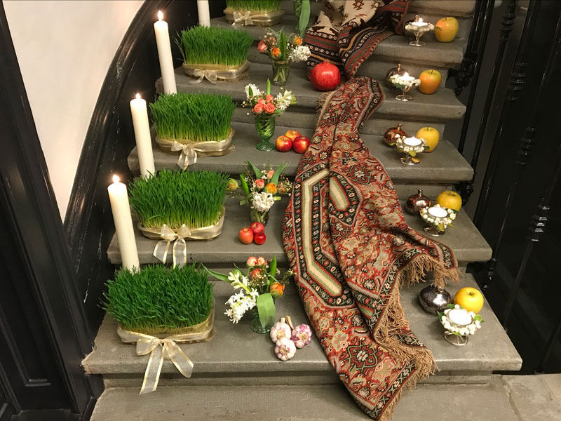 lower side of the sofreh seven steps