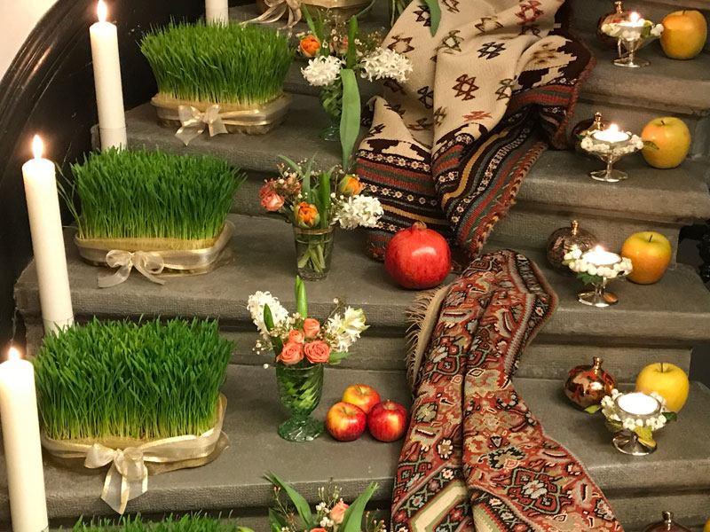 central part of the sofreh, entitled Seven Steps