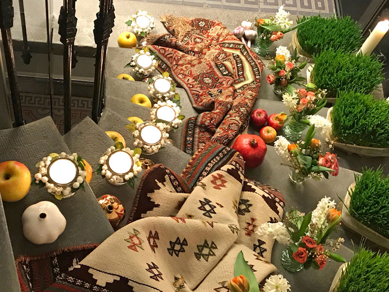 sofreh view from the top of the stairs