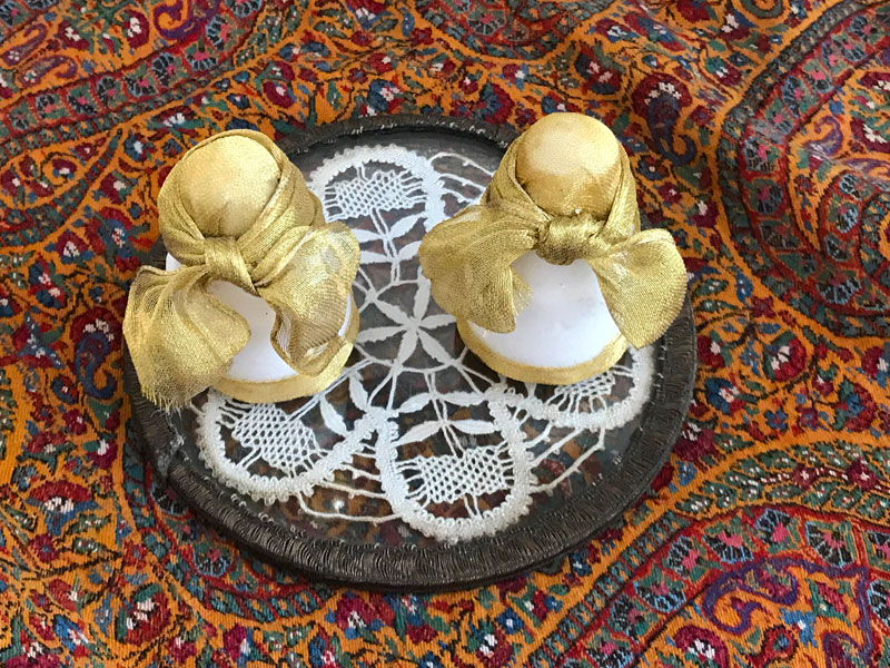 decorated miniature sugar lumps