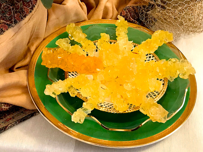 cyrstal sugar display