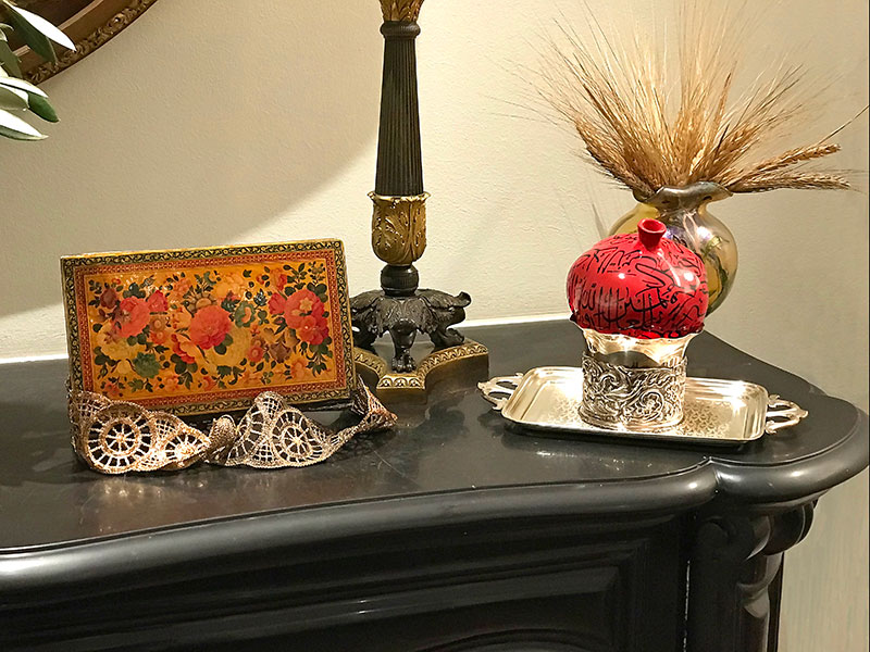 antique Qur’an with an exquisite papier mâché binding