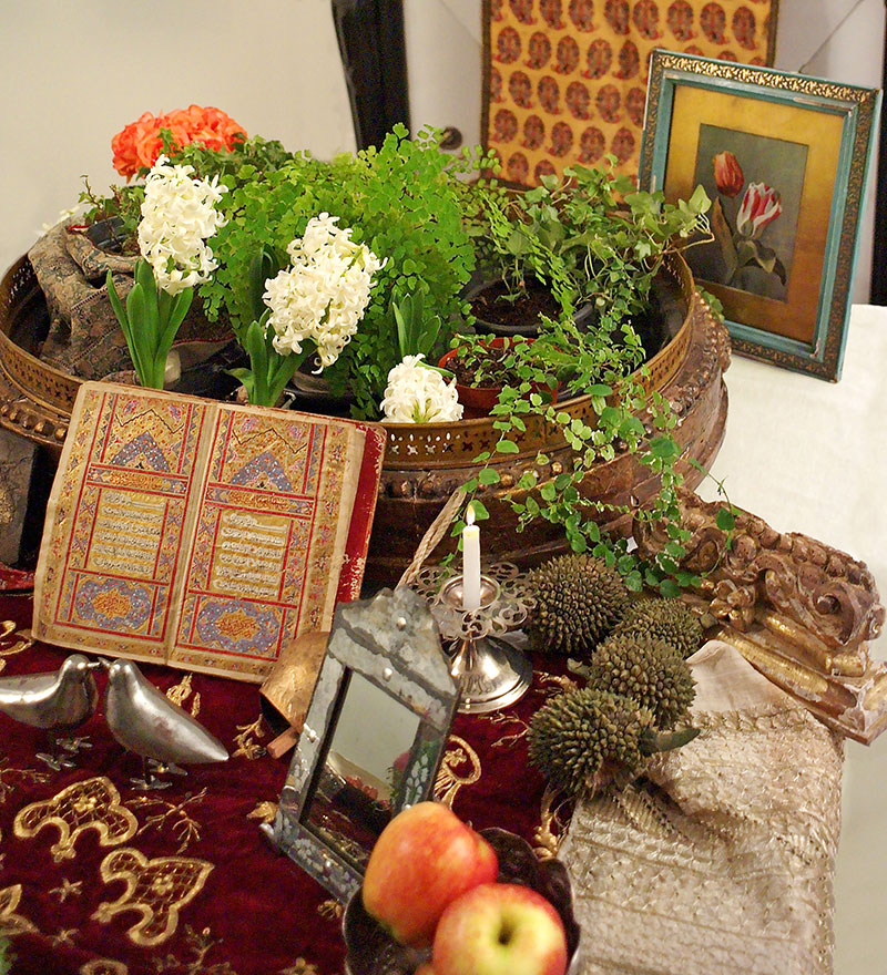 hyacinths in a sofreh