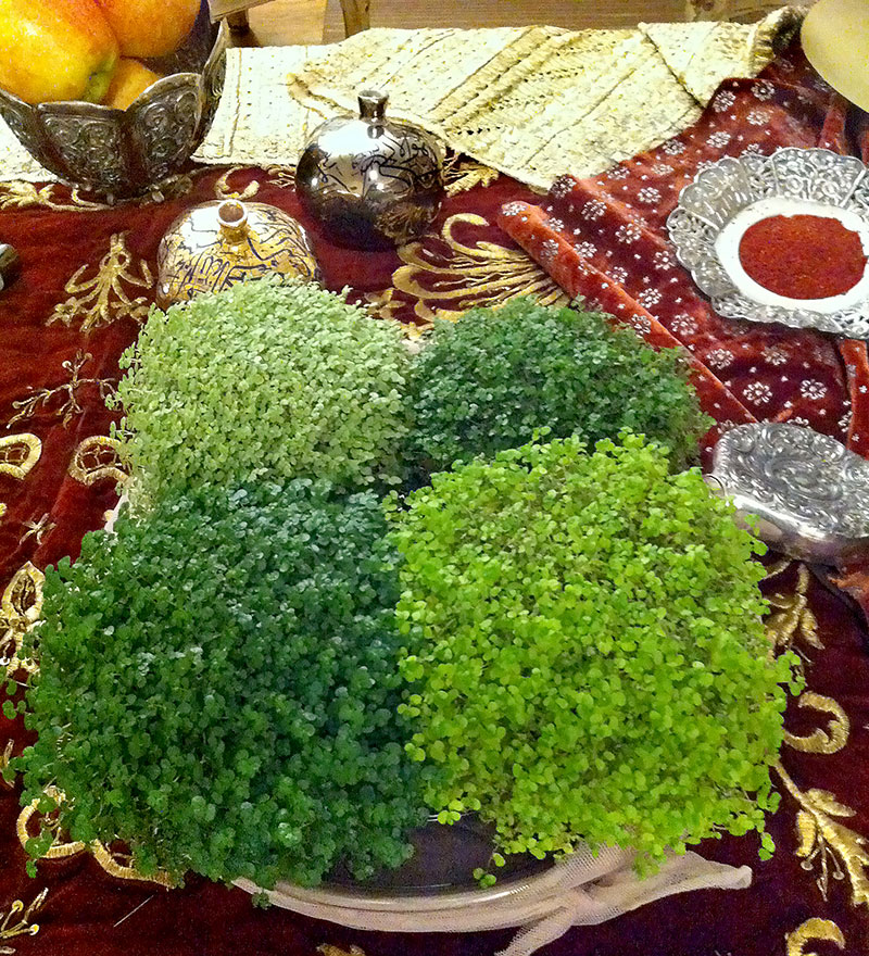 vegetation, pomegranates, silver dish