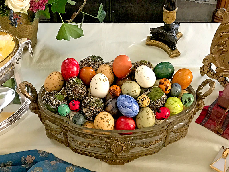 decorated eggs - symbol of fertility