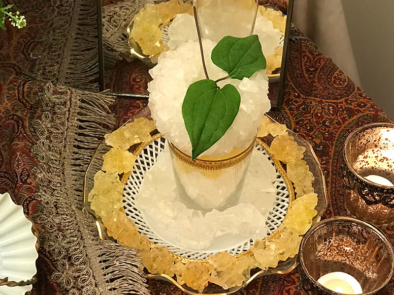 crystal sugar in different shapes like apple