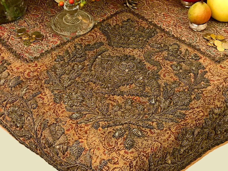 exquisite early 20th-century Persian textile