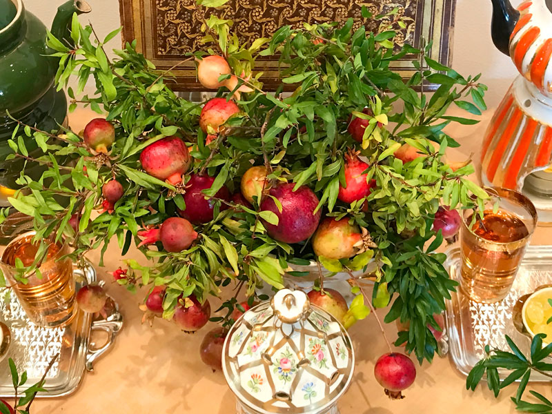 ample bunch of absolutely divine ornamental pomegranates