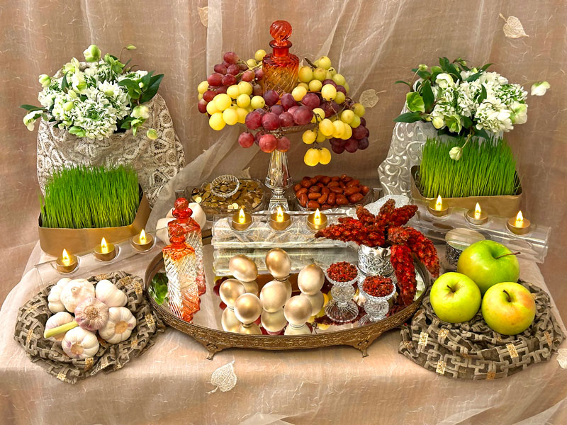 lovely muted-gold silk, covered with a fine transparent ivory silk, with leaf motifs